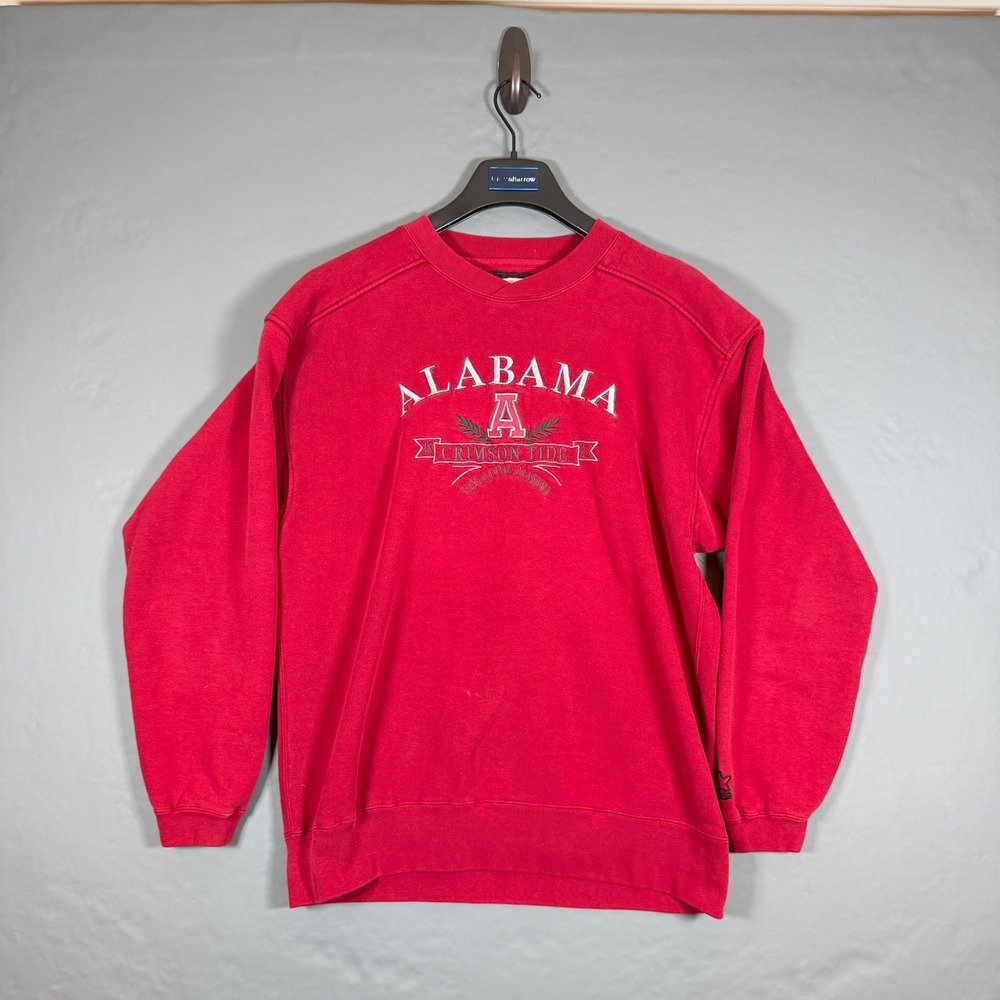 Vintage Starter Alabama Crimson Tide Sweatshirt Embroidered Logo Size Medium